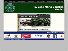 Tablet Screenshot of josemariacordobayumbo.edu.co